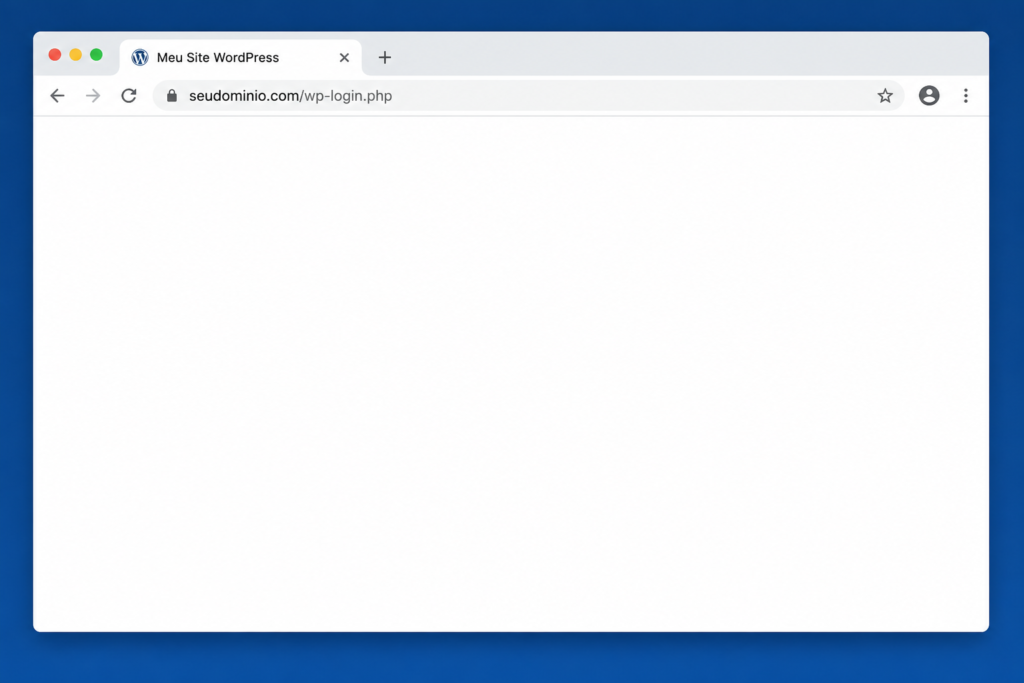 Tela branca ao fazer login no WordPress como identificar a causa e resolver